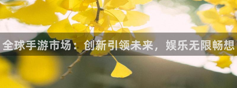 极悦娱乐官方平台：全球手游市场：创新引领未来，娱乐无限畅想